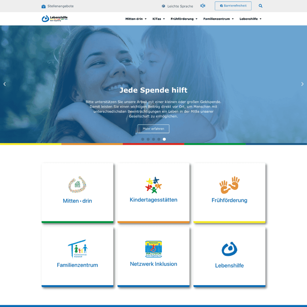 Lebenshilfe Segeberg — Web · Branding