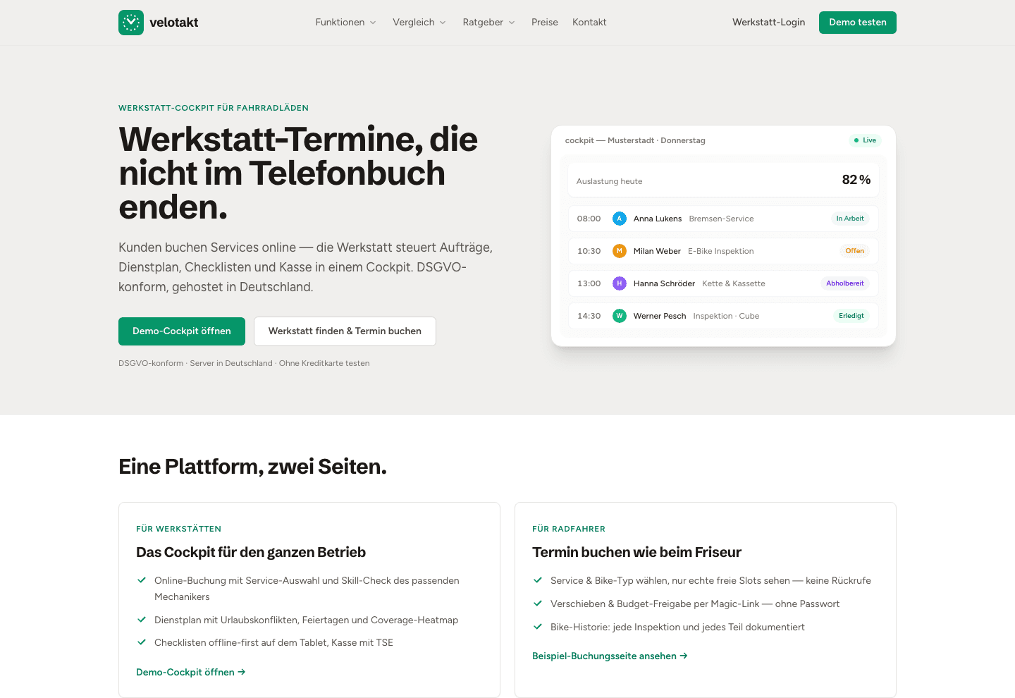 Velotakt — Vorschau